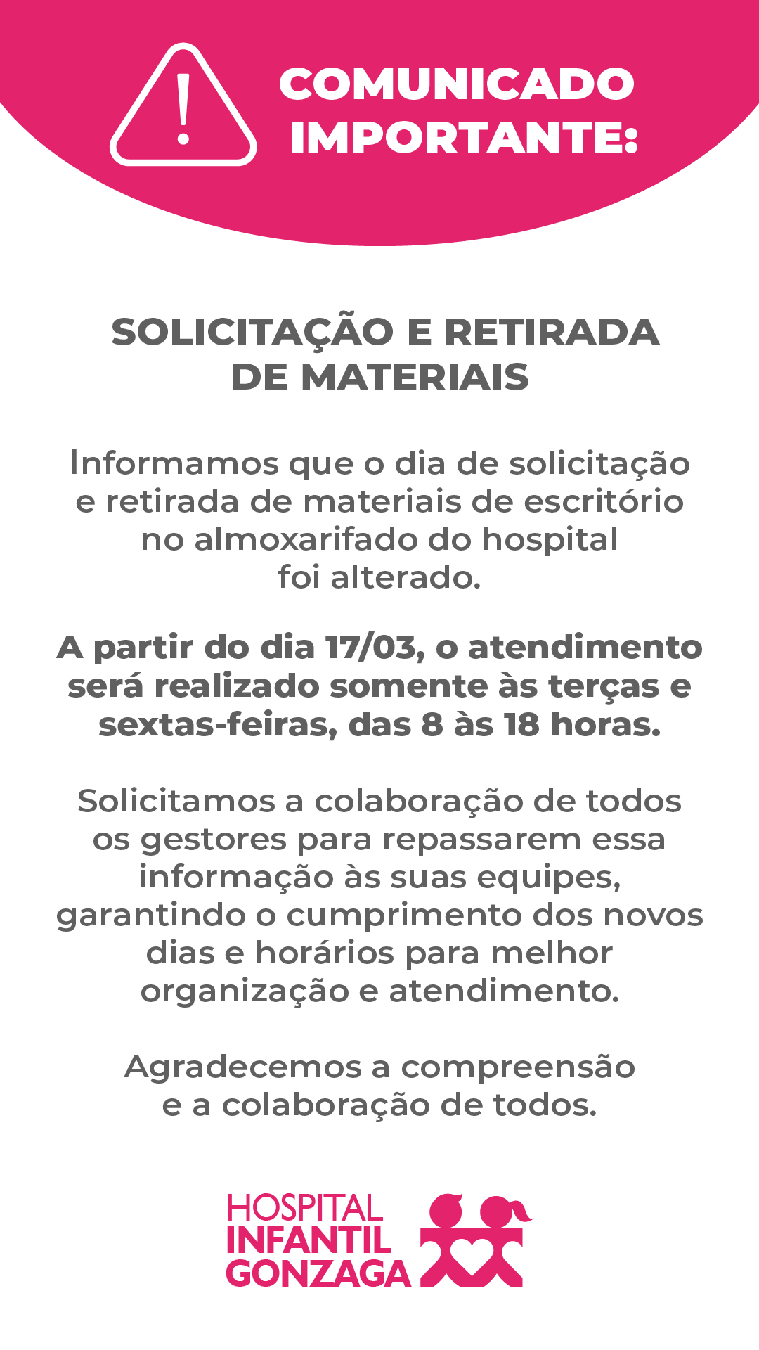 Solicitação e retirada - MAT/MED